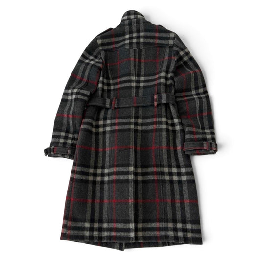 Burberry London Check Wool Blend Belted Coat