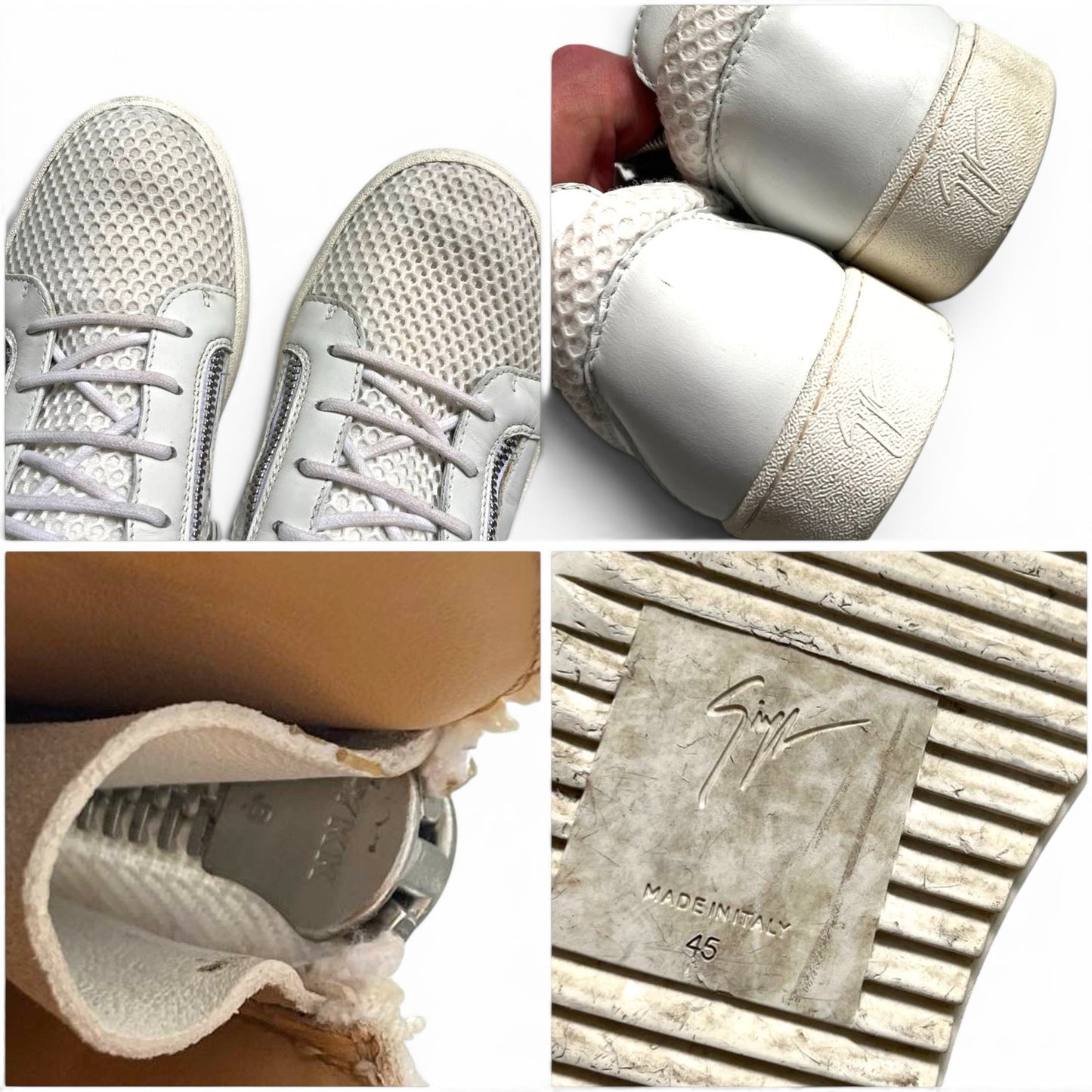 Giuseppe Zanotti Mesh Zip Sneakers