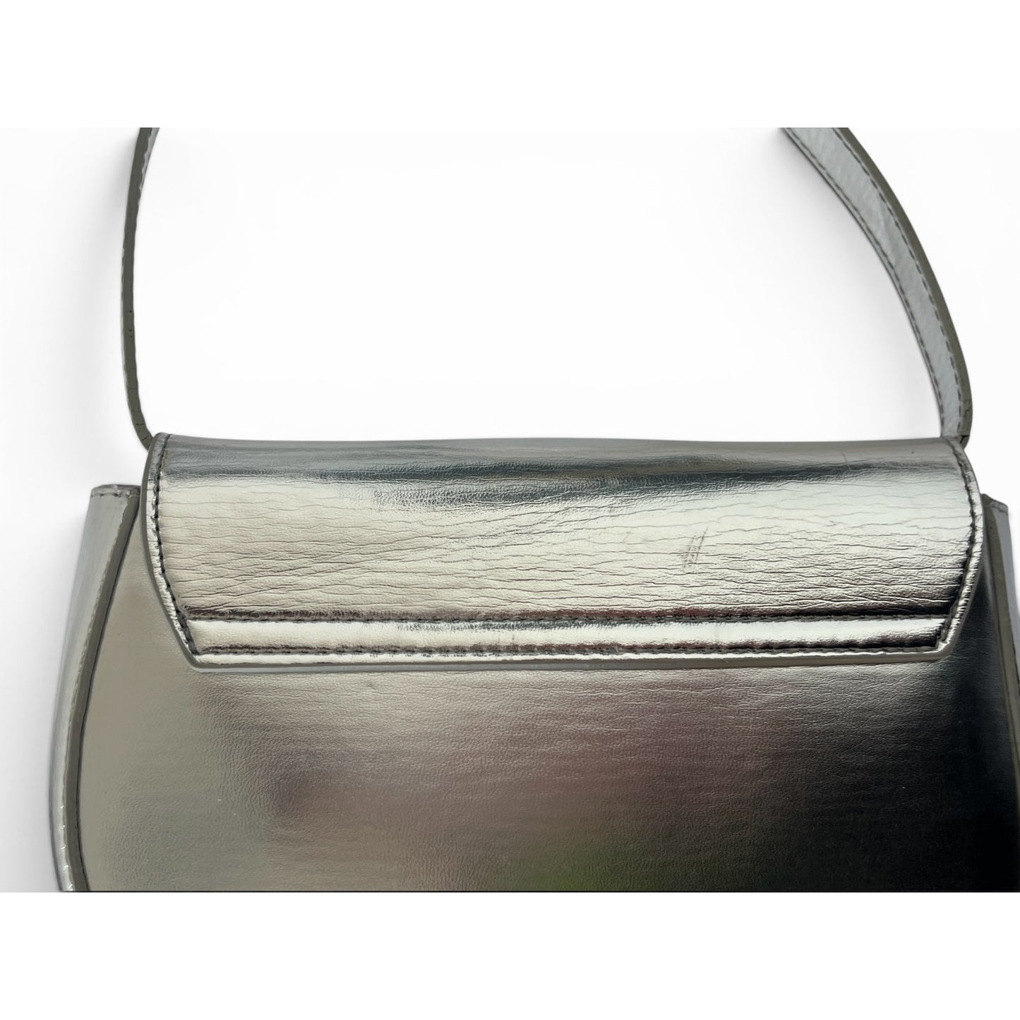 Diesel Metallic Silver Shoulder Bag