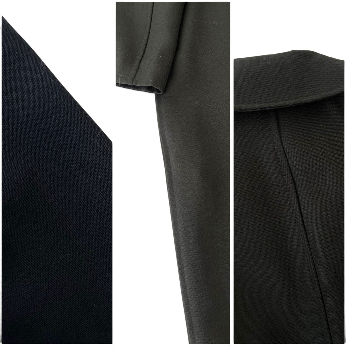 Our Legacy Black Virgin Wool Long Coat Minimalist Overcoat