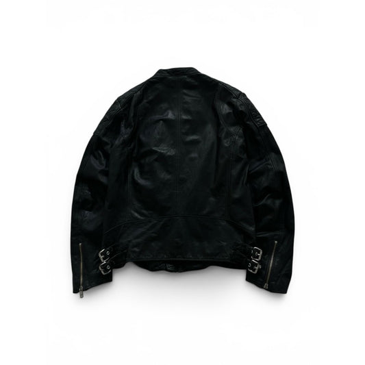 Diesel Leather Biker Jacket Black