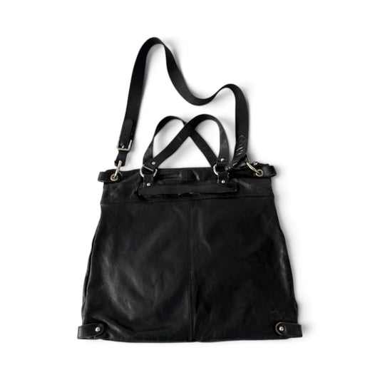 Dolce & Gabbana Men’s Collection Black Leather Tote Shoulder Bag