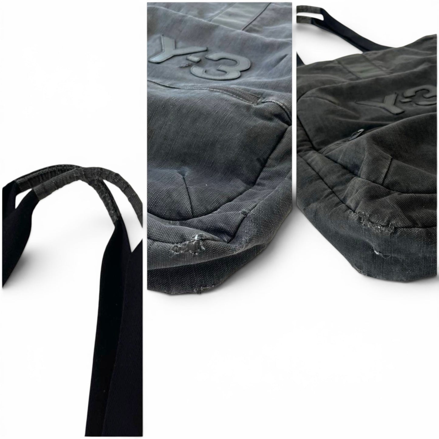 Y-3 Yohji Yamamoto Faded Tote Shopper Bag