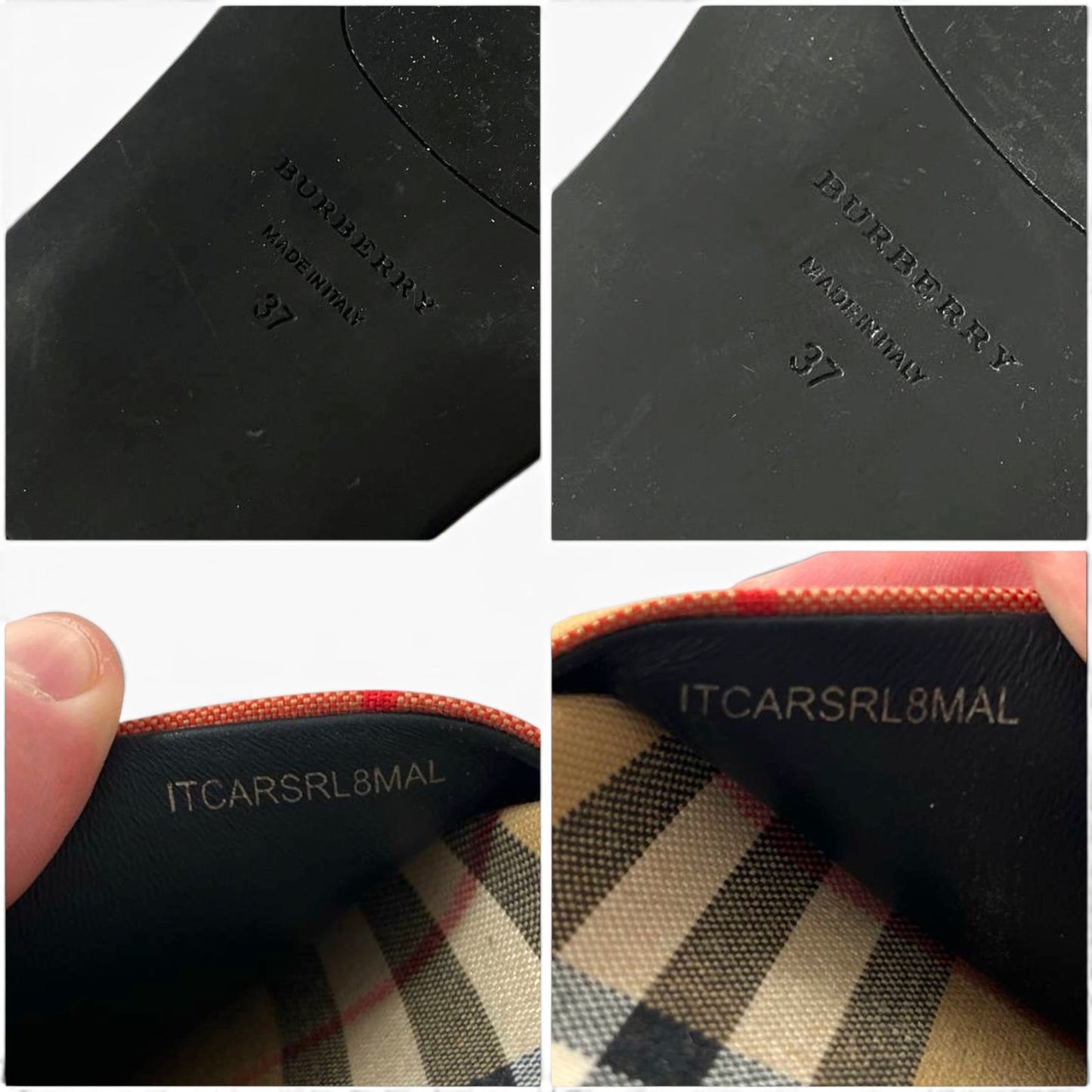 Burberry Vintage Check Rainbow Slides Sandals