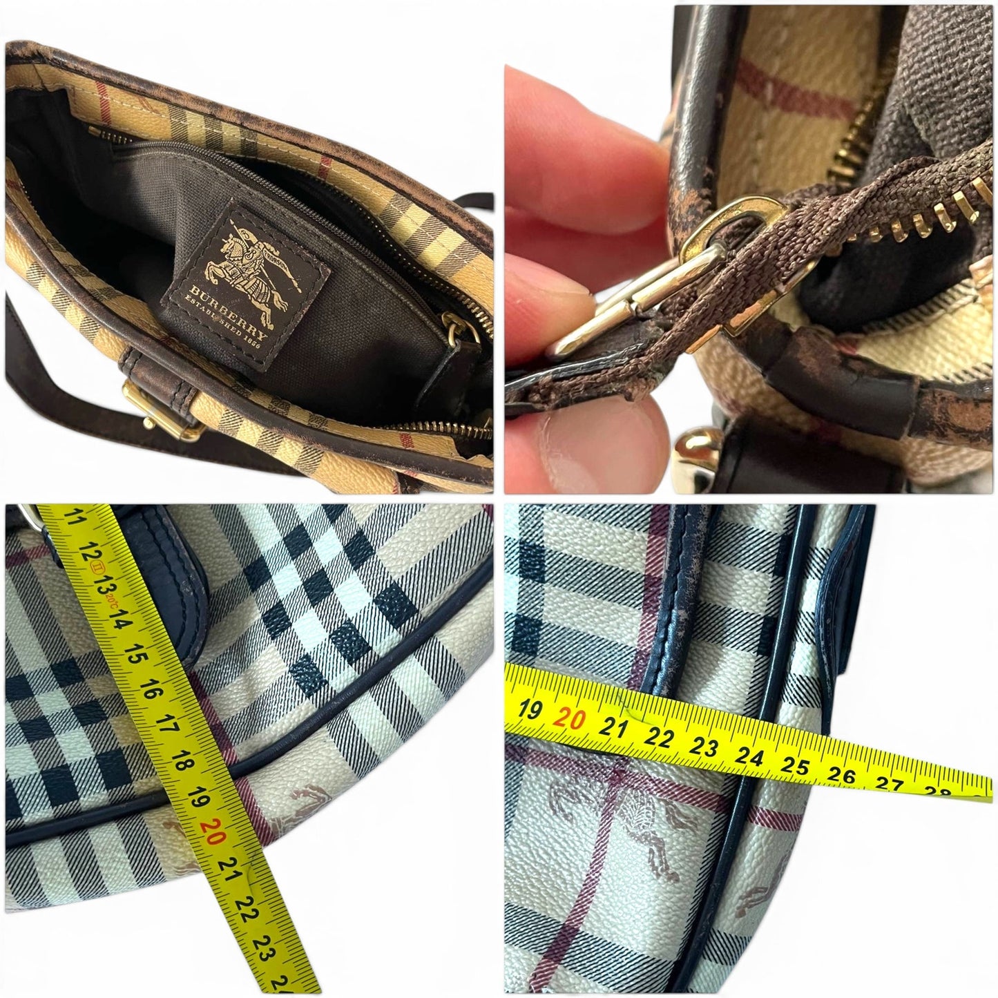 Burberry Nova Check Vintage Shoulder Bag