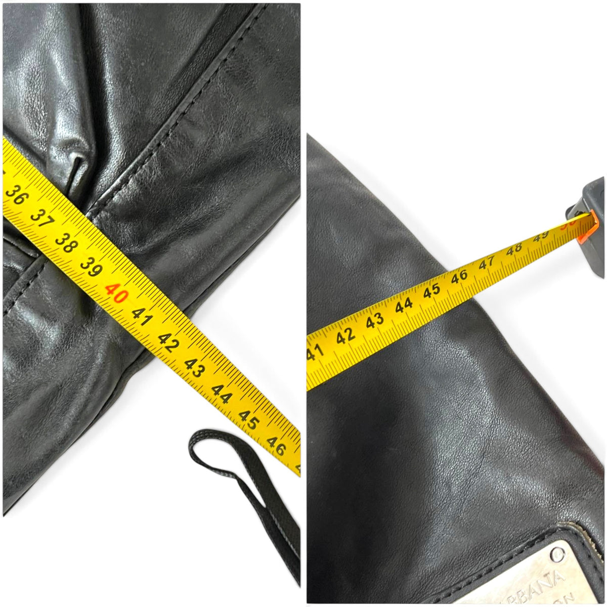 Dolce & Gabbana Men’s Collection Black Leather Tote Shoulder Bag