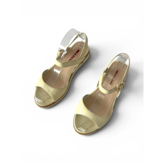 Prada Linea Rossa Patent Sandals
