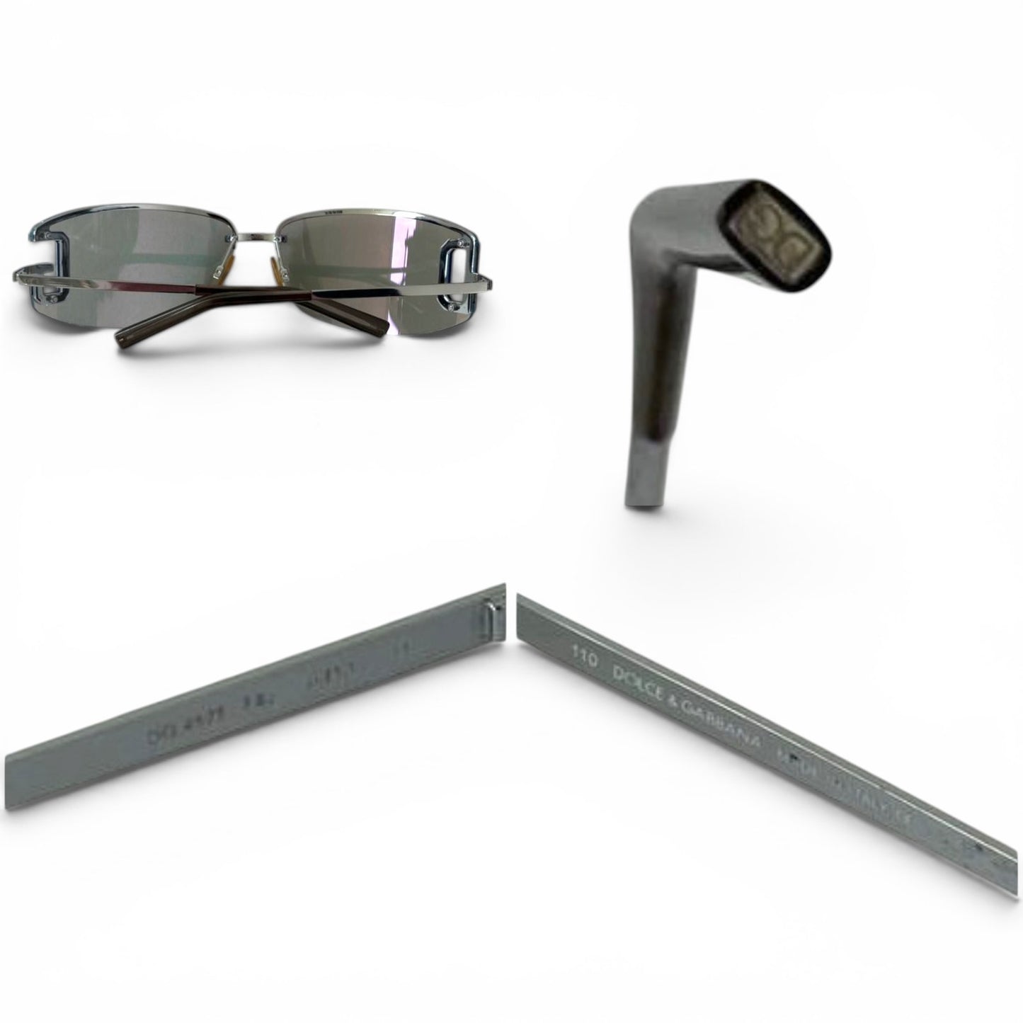 Dolce & Gabbana Rimless Shield Sunglasses