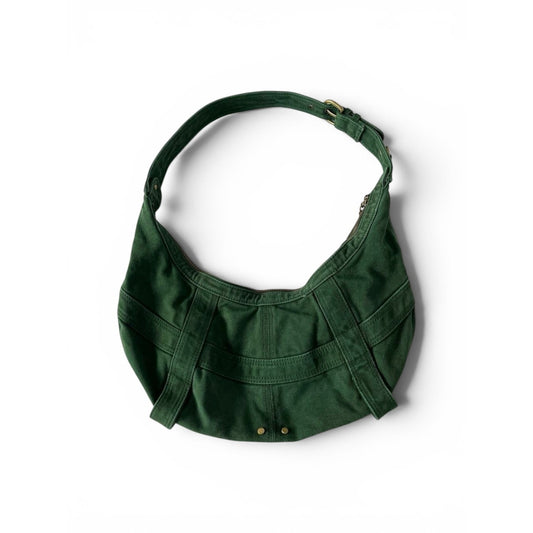 Diesel Green Canvas Shoulder Bag