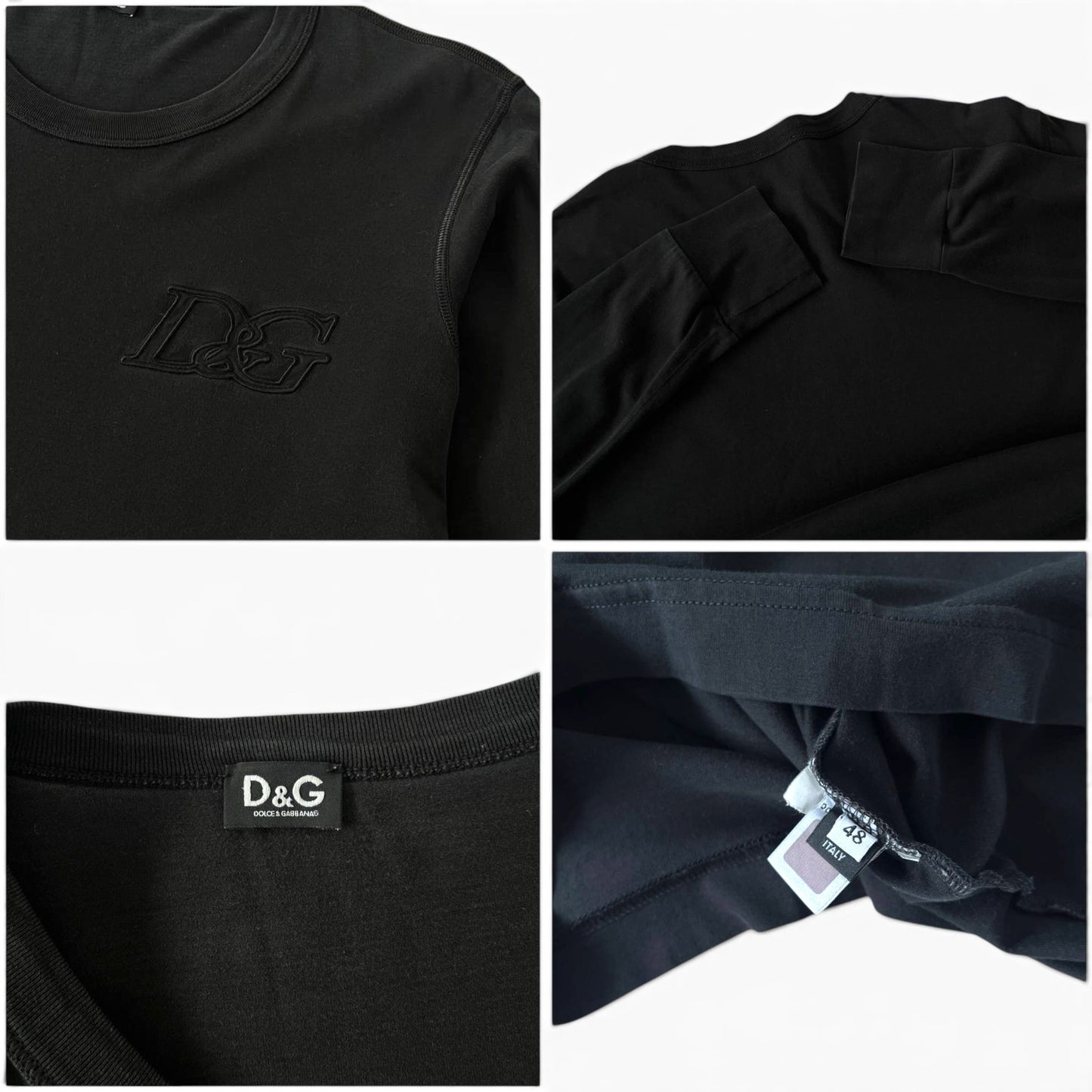 Dolce & Gabbana Embroidered Logo Long Sleeve
