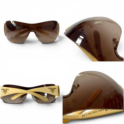 Prada Cream Shield Sunglasses