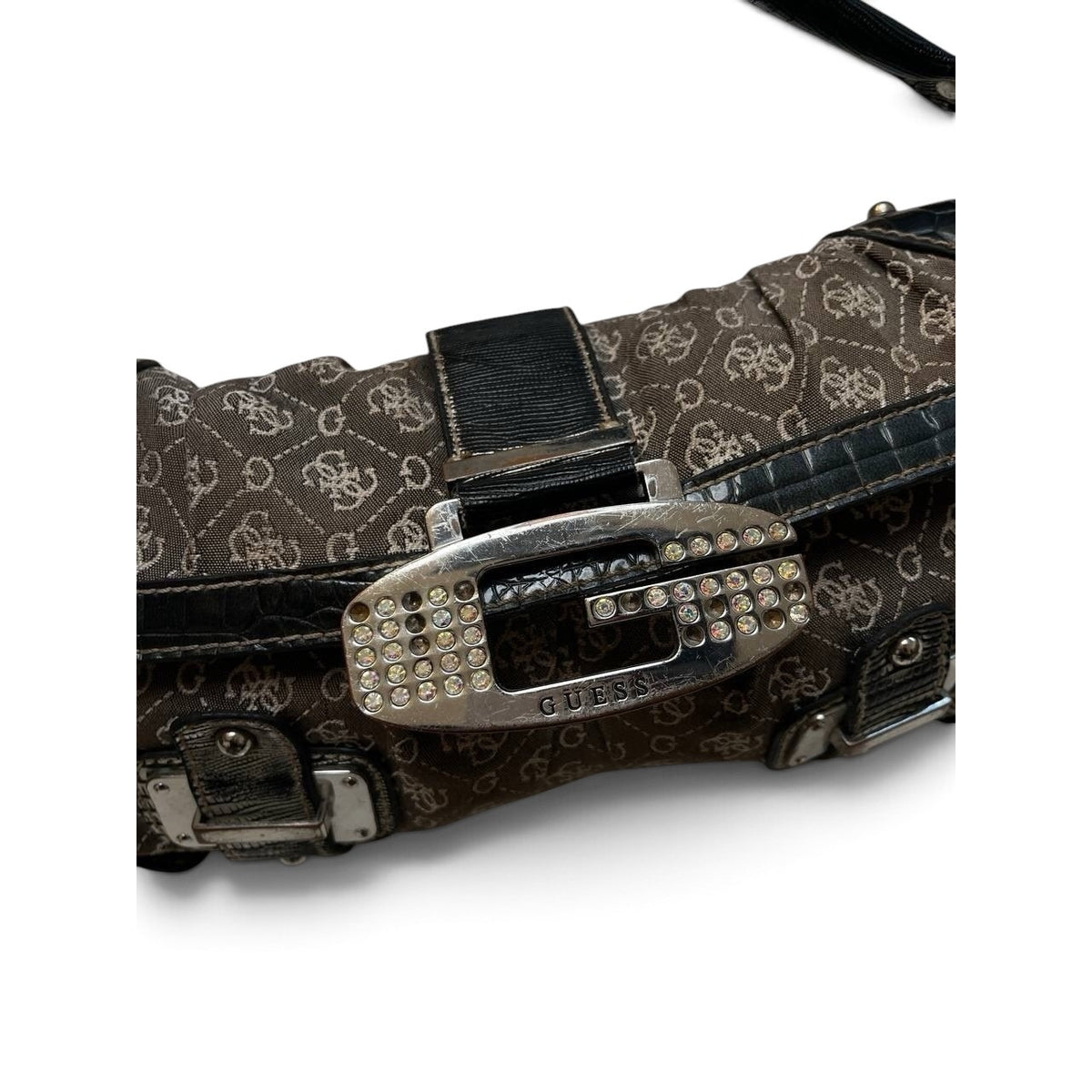 Guess Vintage Y2K Monogram Shoulder Bag