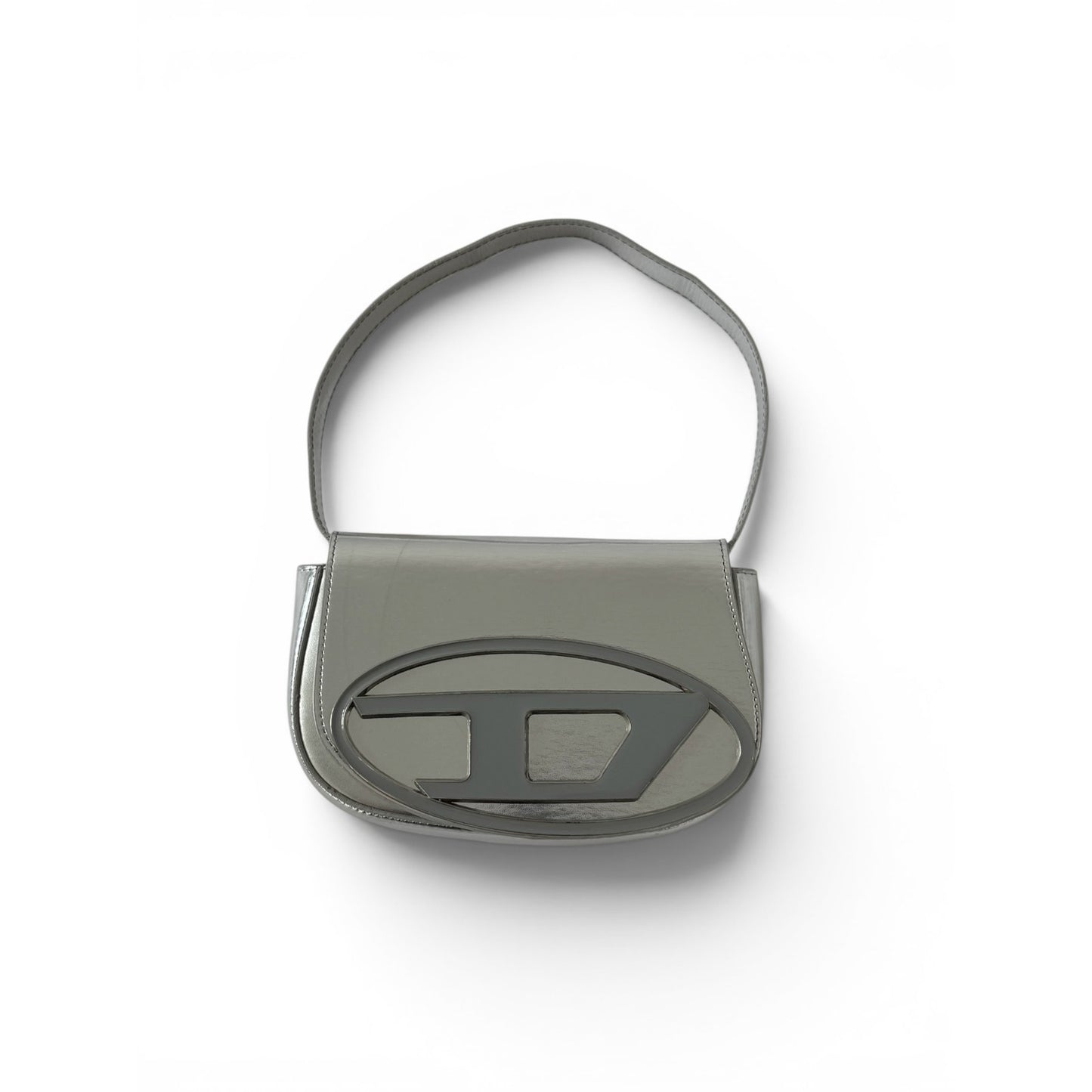 Diesel Metallic Silver Shoulder Bag