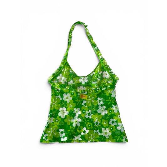 Dolce & Gabbana Beachwear Floral Mesh Halter Top