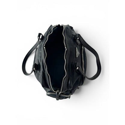 Prada Vitello Leather Cargo Shoulder Bag