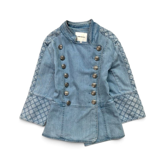 Pierre Balmain Denim Military Jacket Made in Italy