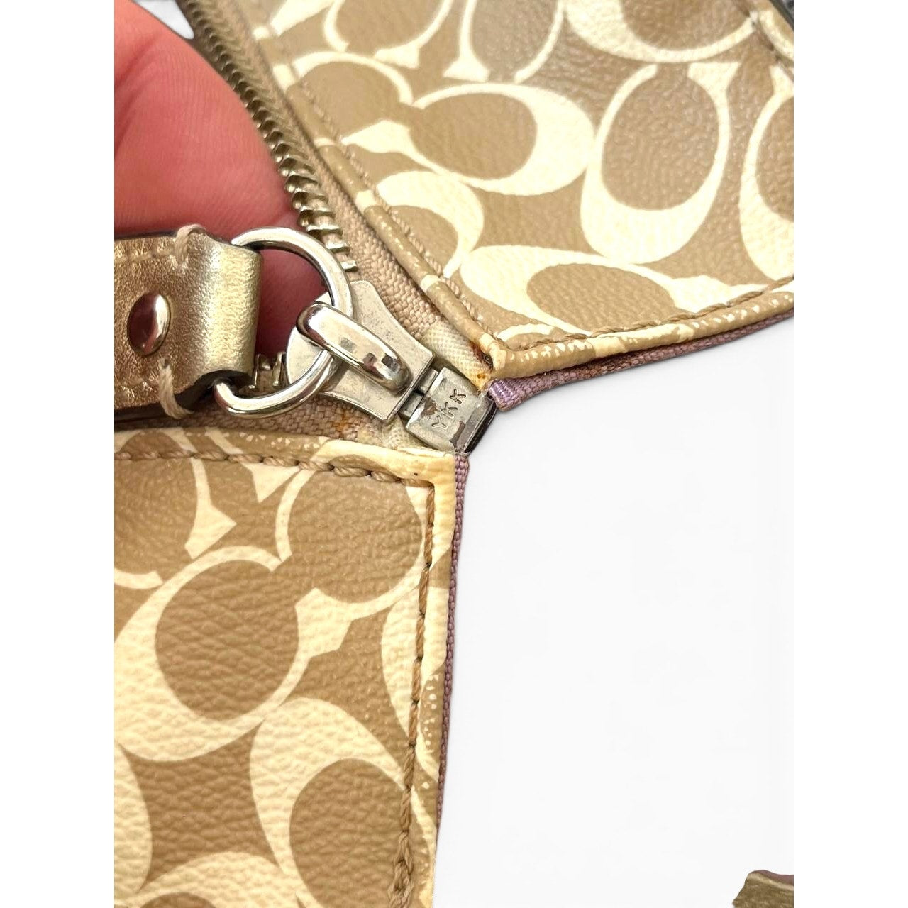Coach Signature Stripe Tote Bag