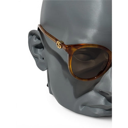 Gucci Oval Tortoise Sunglasses