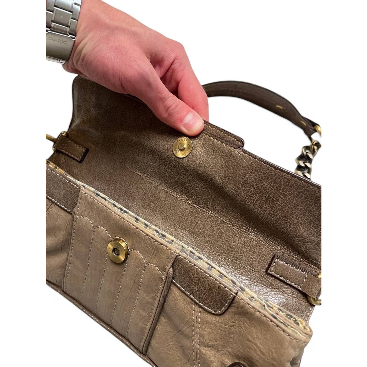 Guess Vintage Shoulder Leather Bag