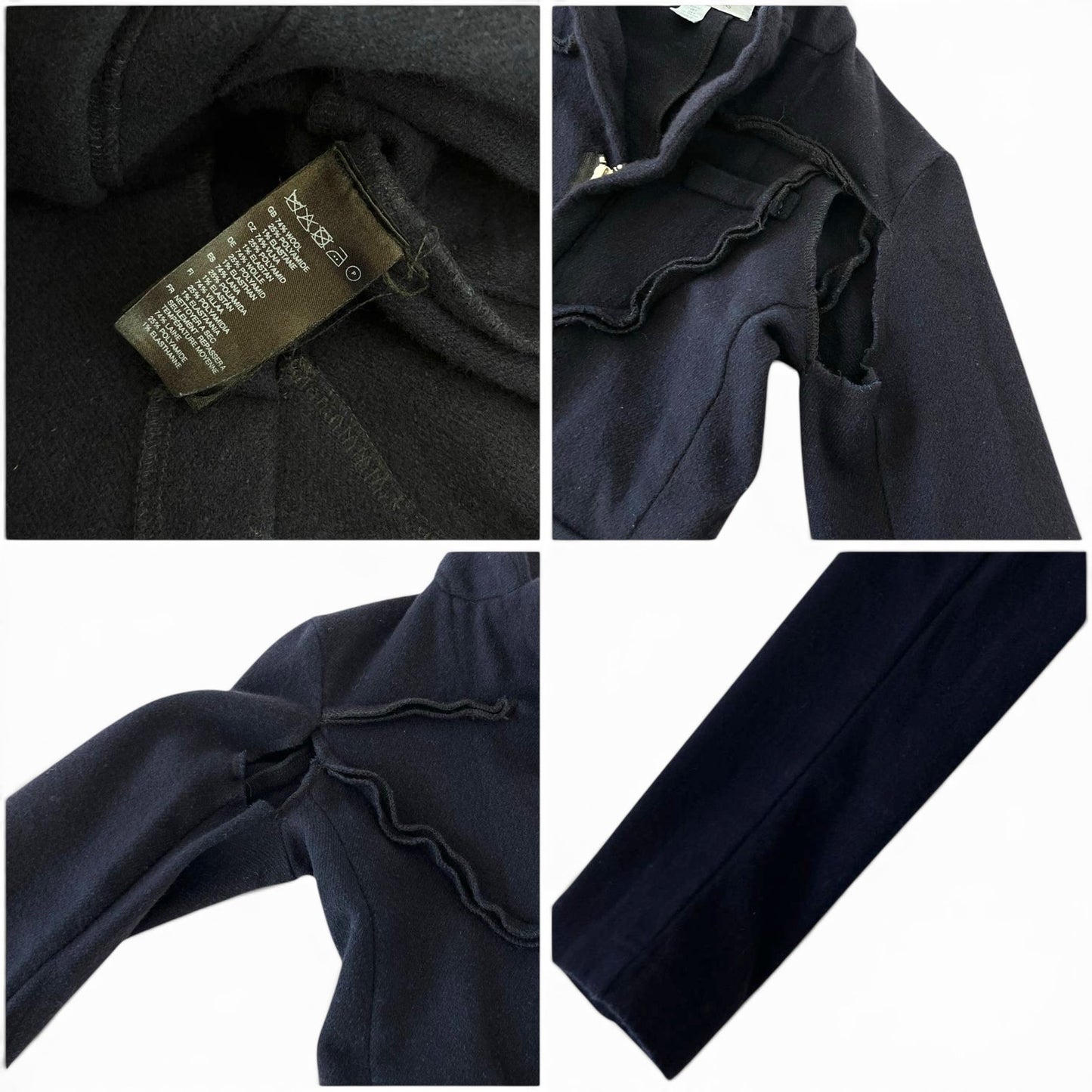 H&M x Comme des Garçons Ruffle Cropped Jacket