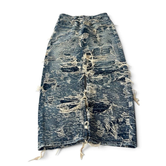 Diesel Industry Heavily Distressed Destroyed Baggy Jeans