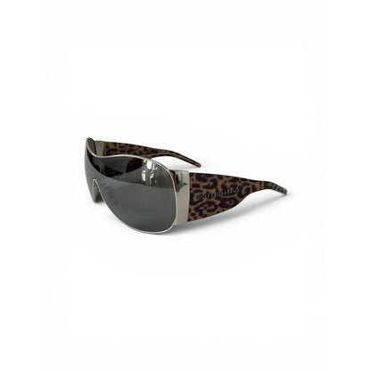 Dolce & Gabbana Leopard Shield Sunglasses