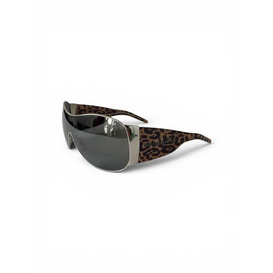 Dolce & Gabbana Leopard Shield Sunglasses
