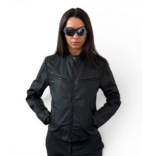 Polo Ralph Lauren Quilted Moto Jacket Black Women