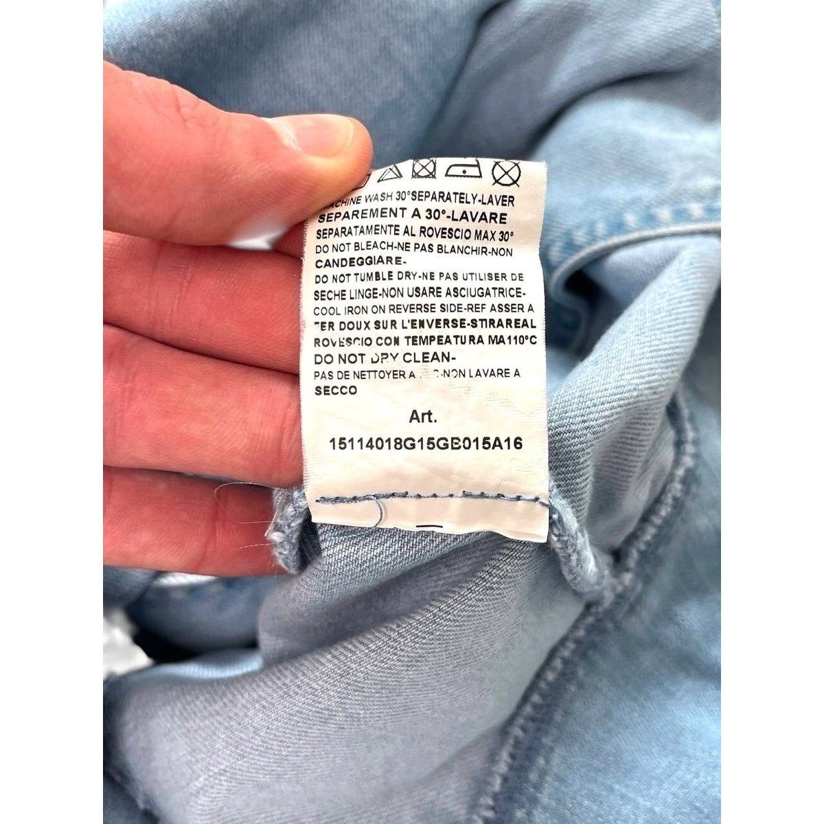 Pierre Balmain Denim Military Jacket Made in Italy