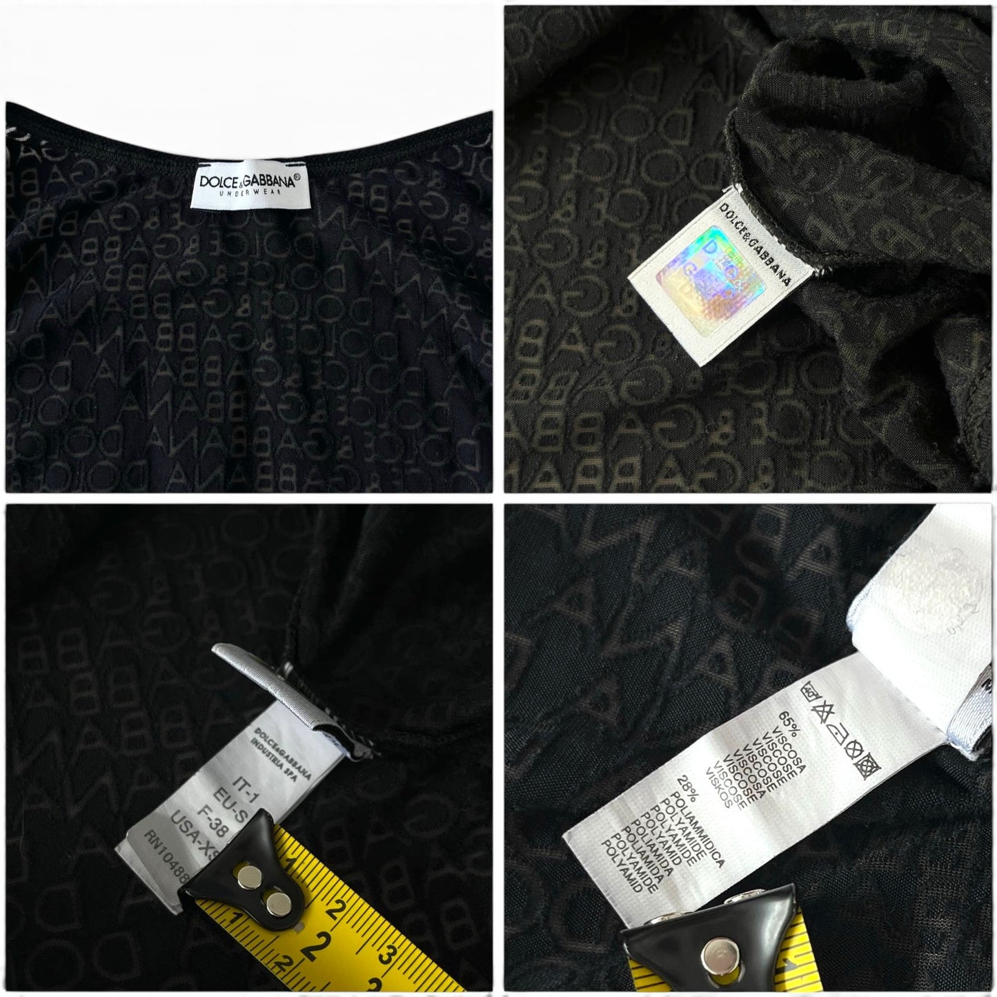 Dolce & Gabbana Logo Sheer Tank Top
