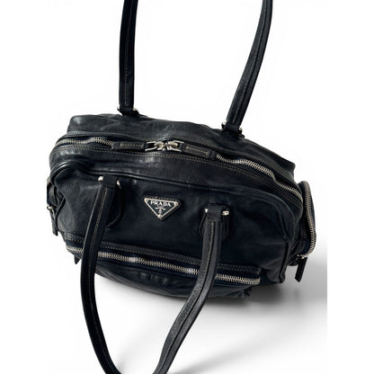 Prada Vitello Leather Cargo Shoulder Bag