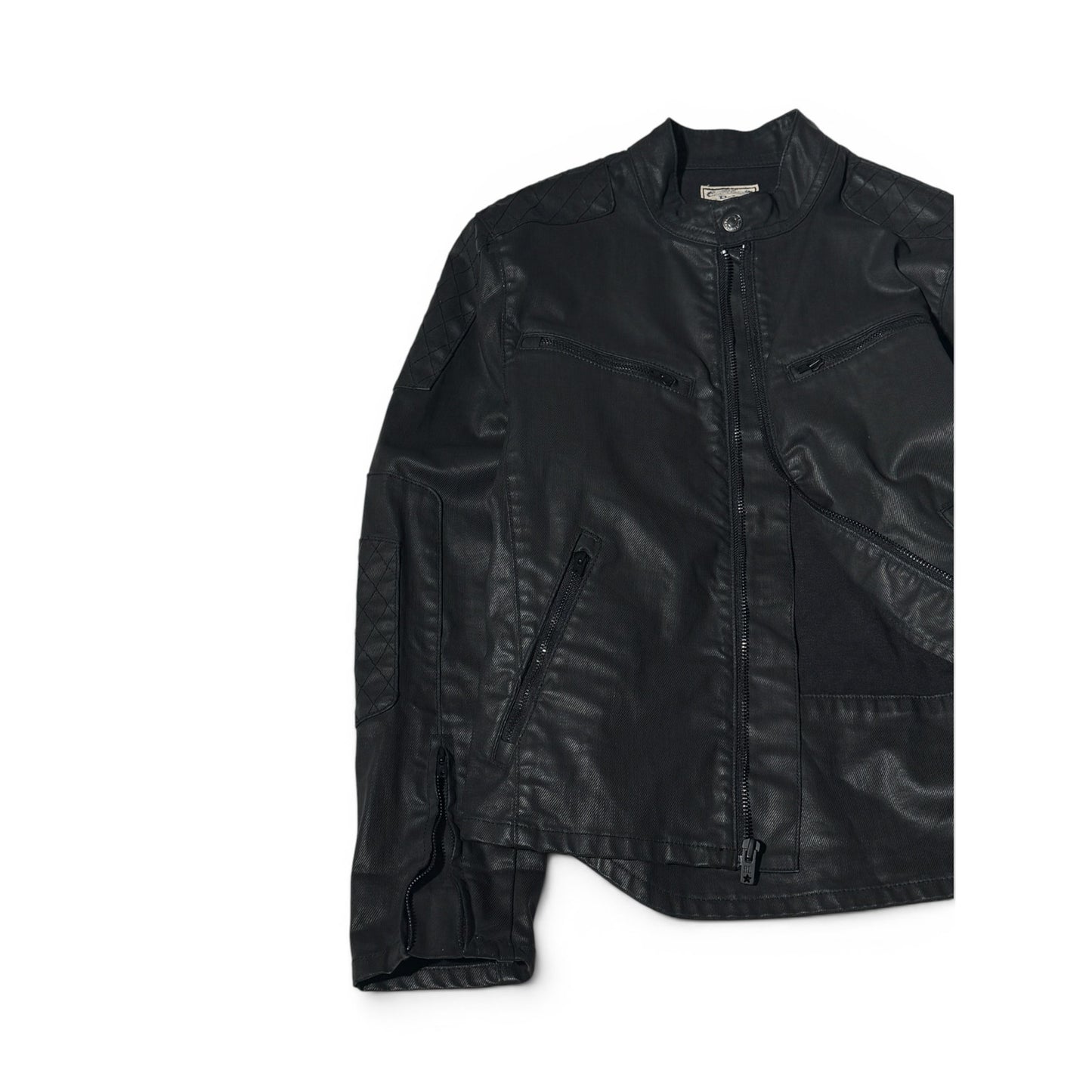 Polo Ralph Lauren Quilted Moto Jacket Black Women