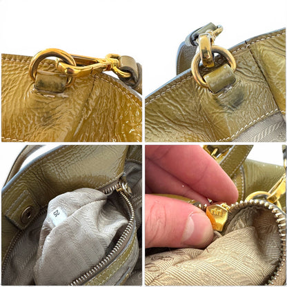 Prada Vitello Shine Shopping Tote Bag