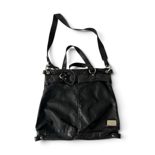 Dolce & Gabbana Men’s Collection Black Leather Tote Shoulder Bag