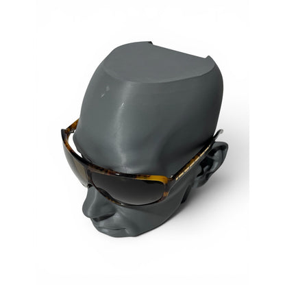 Valentino Crystal Temple Shield Sunglasses