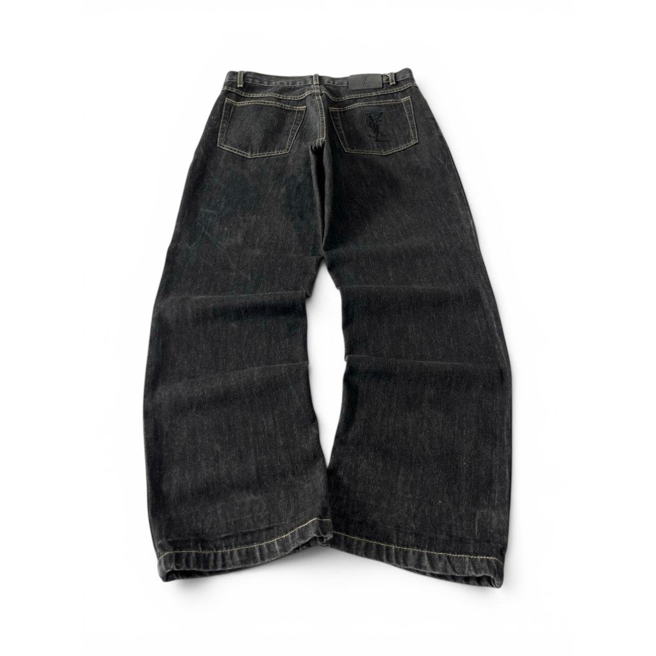 Yves Saint Laurent Wide Leg Denim Jeans