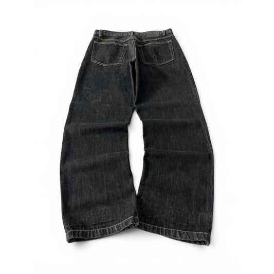 Yves Saint Laurent Wide Leg Denim Jeans