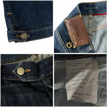Prada Wide Leg Denim Jeans