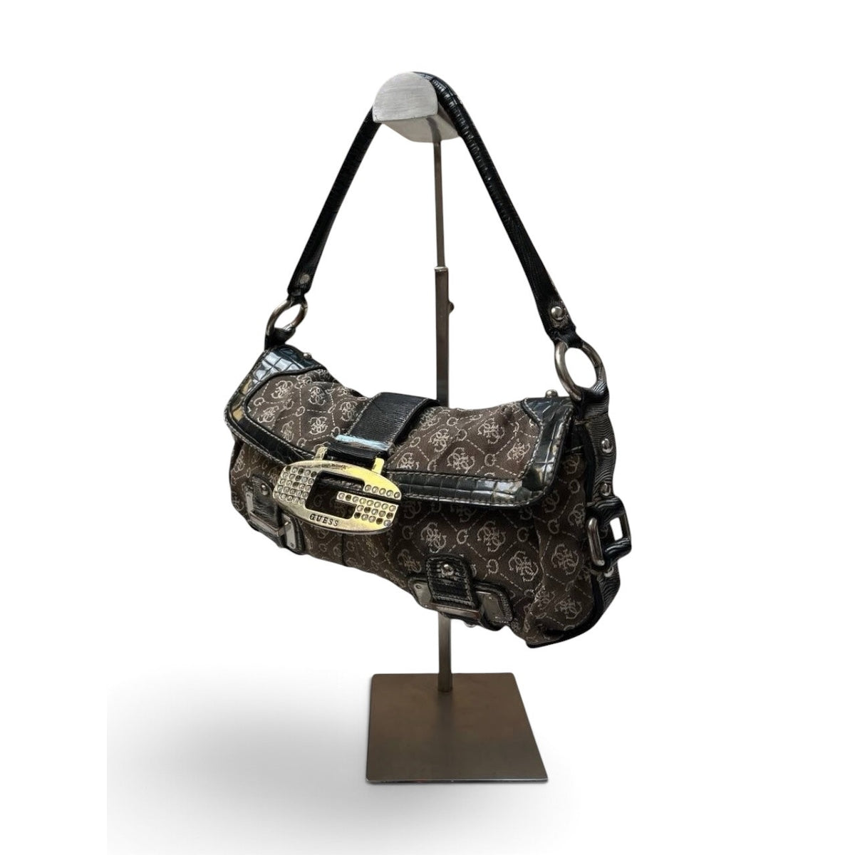 Guess Vintage Y2K Monogram Shoulder Bag
