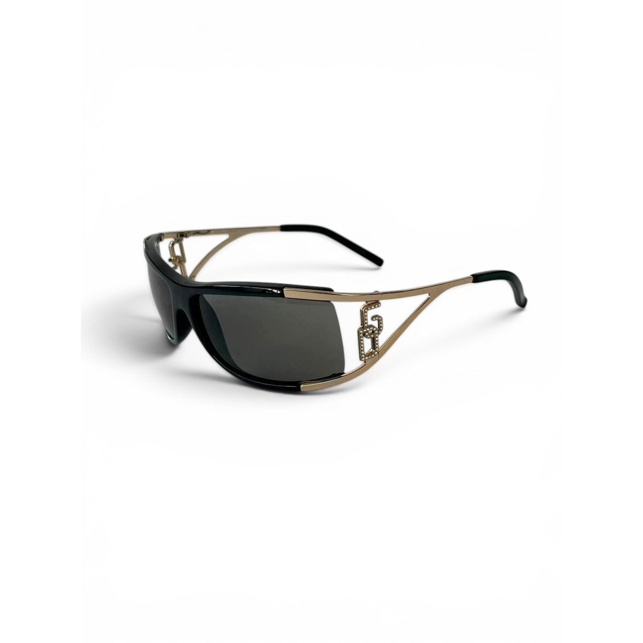Dolce & Gabbana "DG" Logo Shield Sunglasses