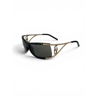 Dolce & Gabbana "DG" Logo Shield Sunglasses