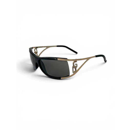 Dolce & Gabbana "DG" Logo Shield Sunglasses