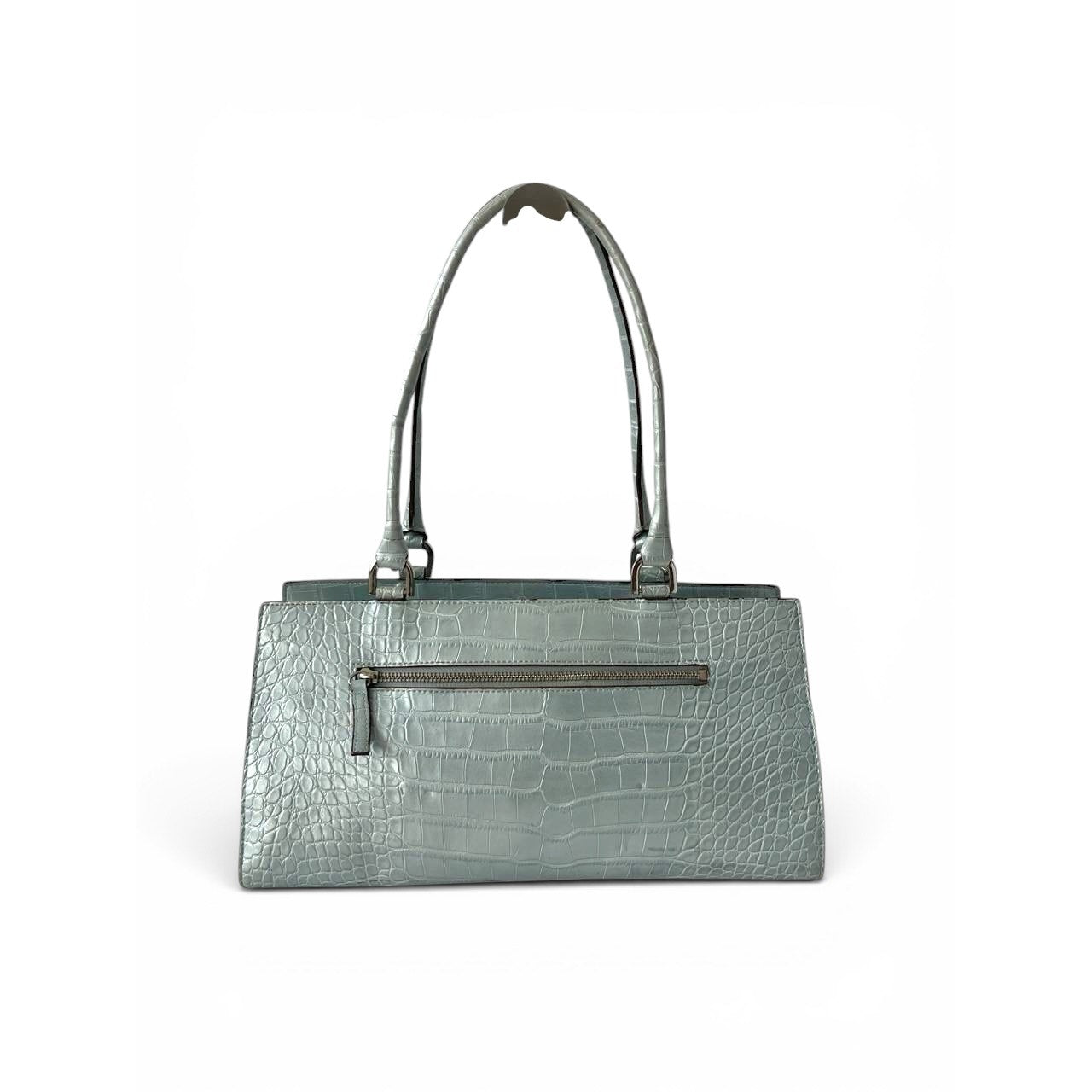 Guess Croc Embossed Satchel Bag