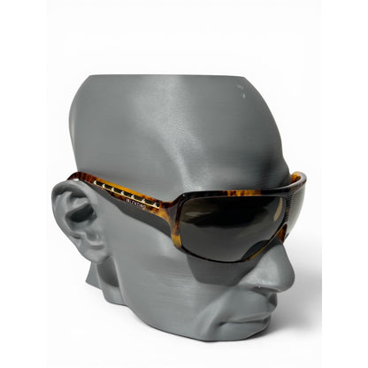 Valentino Crystal Temple Shield Sunglasses