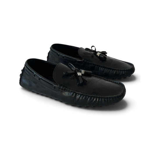 Louis Vuitton Damier Infini Hockenheim Moccasins Driving Shoes