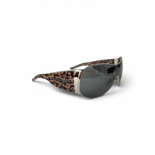 Dolce & Gabbana Leopard Shield Sunglasses