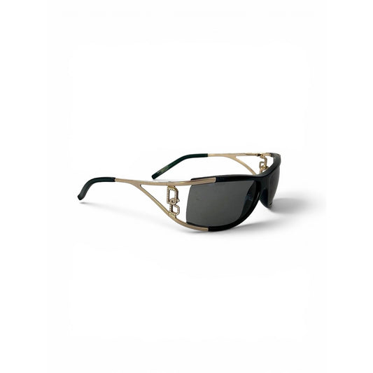 Dolce & Gabbana "DG" Logo Shield Sunglasses