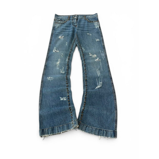 Dolce Gabbana Tiger Embroidered Jeans