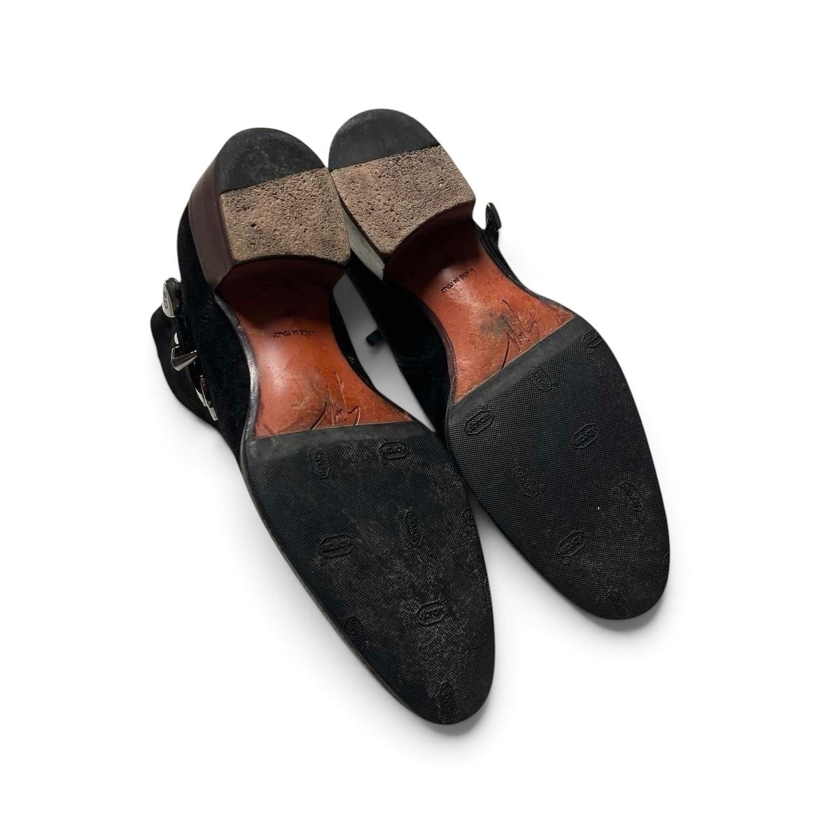 Giuseppe Zanotti Suede Buckle Ankle Boots