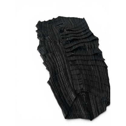Issey Miyake Asymmetric Pleated Vest